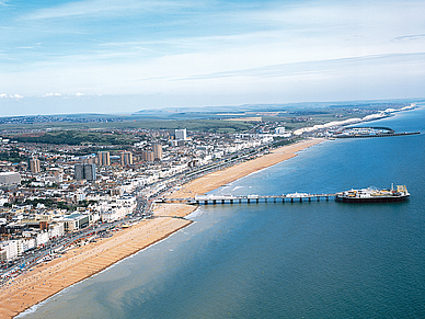 Brighton von oben, Englisch Sprachreisen für Erwachsene