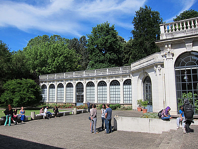 Garten der Sprachschule, Französisch Sprachschule Vichy