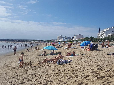 Weißer Strand, blauer Himmel und der Atlantik - besser geht es kaum!