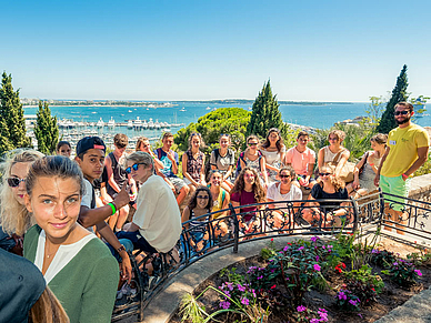 Gruppenfoto, Französisch Sprachschule für Schüler Antibes