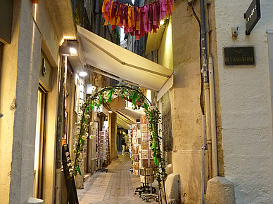 Gasse in Montpellier, Französisch Sprachreisen für Erwachsene