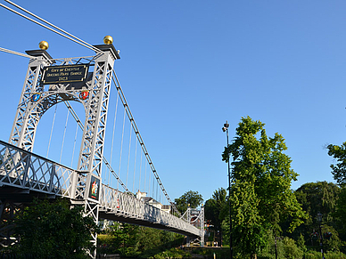 Queens Park Bridge in Chester, Business Englisch Sprachreisen England