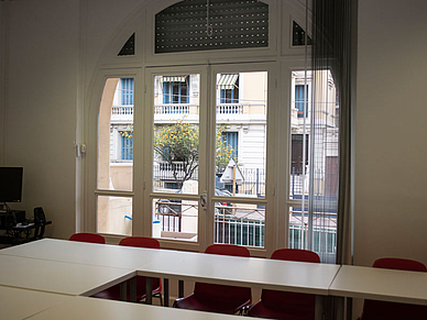 Klassenzimmer, Französisch Sprachschule Nizza