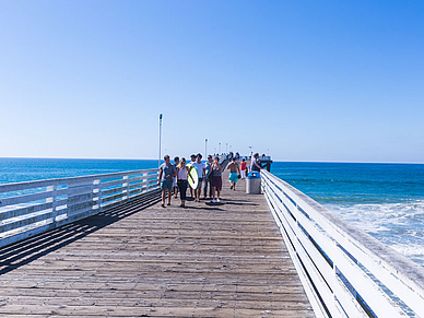 Pier in San Diego, Englisch Sprachreisen für Erwachsene