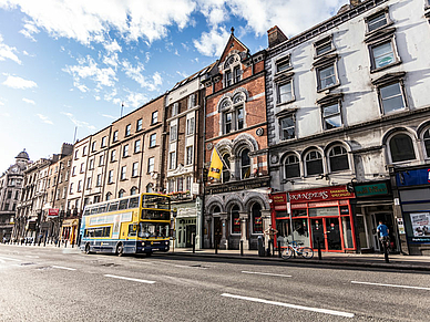 Straßenansicht Dublin, Schüler Sprachreisen nach Irland