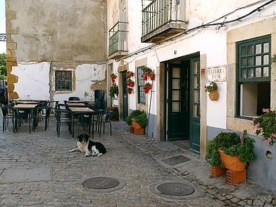 In der Altstadt, Portugiesisch Sprachreisen für Erwachsene Portugal