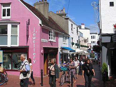 Gassen von Brighton, Business Englisch Sprachreisen England