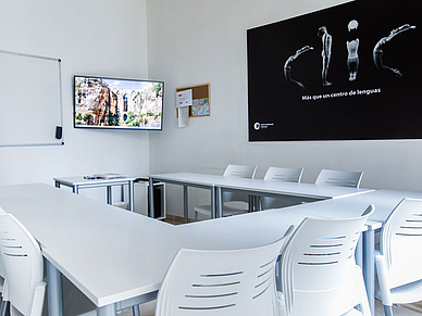 Klassenszimmer in der Sprachschule Málaga