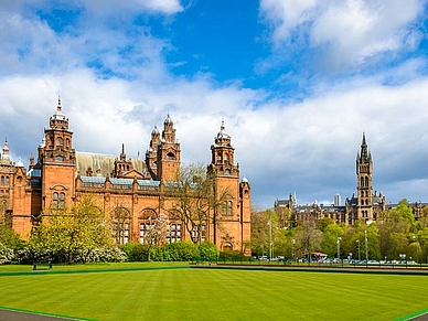 Kelvingrove Park und Glasgow University, Englisch Sprachreisen für Erwachsene