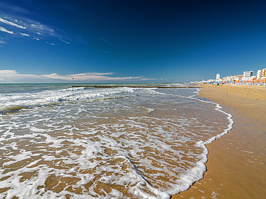 Strand in der Nähe von Venedig, Sprachreisen für Erwachsene nach Italien