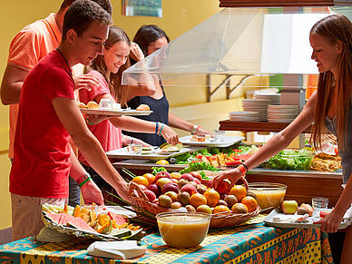 Cafeteria, Französisch Sprachschule Cannes für Schüler