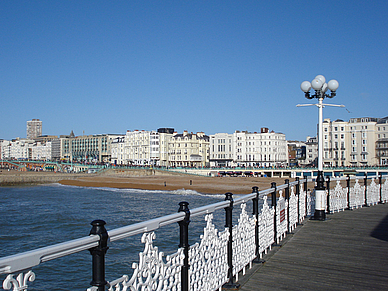 Blick vom Brighton Pier, Business Englisch Sprachreisen England