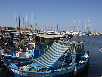 Hafen von Alghero auf Sardinien, Italienisch Sprachreisen für Erwachsene