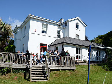 Schulgebäude, Englisch Sprachschule Torquay