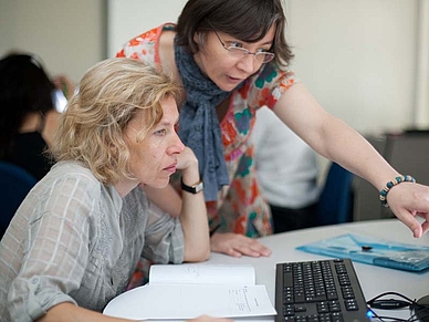 Unterricht am PC, Französisch Sprachschule Vichy