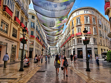 Sprachreise Málaga zur Schule nahe Calle Larios