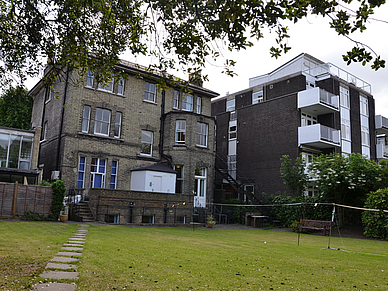 Garten der Englisch Sprachschule London Hampstead