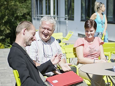 Im Garten der Business Sprachschule Spa