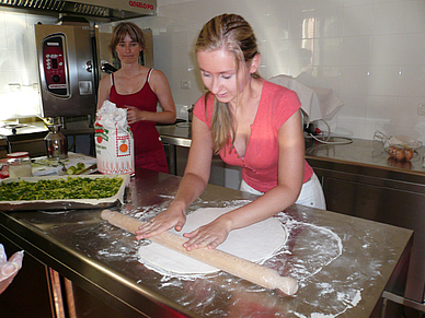 Kochen an der Italienisch Sprachschule San Remo